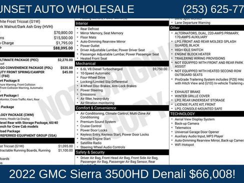 Used 2022 GMC Sierra 3500 Denali w/ Denali Ultimate Package AWD/4WD image 44