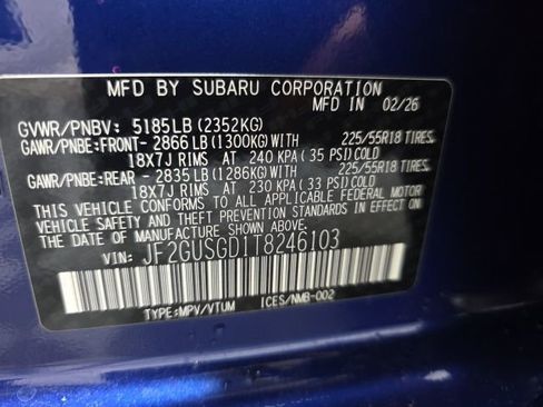 New 2026 Subaru Crosstrek 2.5i Sport AWD/4WD image 39