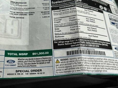 Certified 2021 Ford F150 Lariat w/ Equipment Group 502A High AWD/4WD image 39