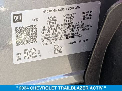 Used 2024 Chevrolet TrailBlazer ACTIV w/ Driver Confidence Package AWD/4WD image 41