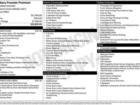 Certified 2026 Subaru Forester Premium AWD/4WD image 11