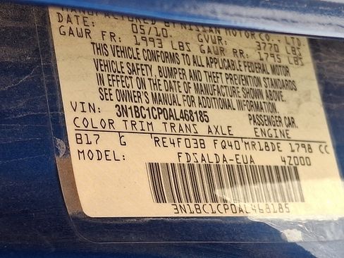 Used 2010 Nissan Versa 1.8 S w/ PWR Plus Pkg FWD image 6