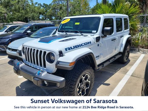 Used 2021 Jeep Wrangler Unlimited Rubicon 4xe w/ Safety Group AWD/4WD image 1