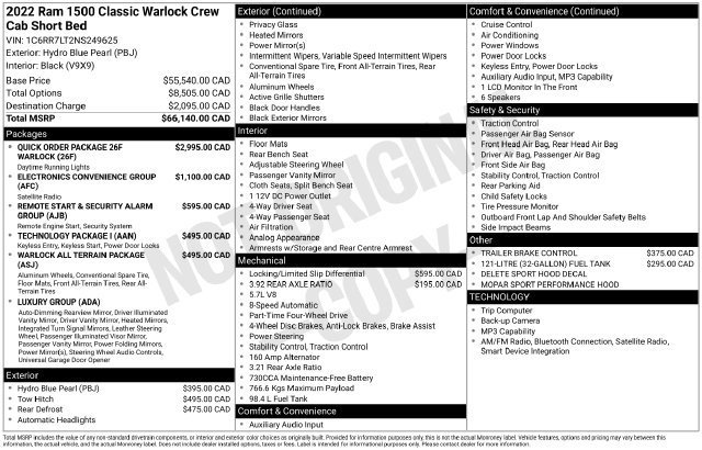 Used 2022 RAM 1500 Warlock AWD/4WD image 4