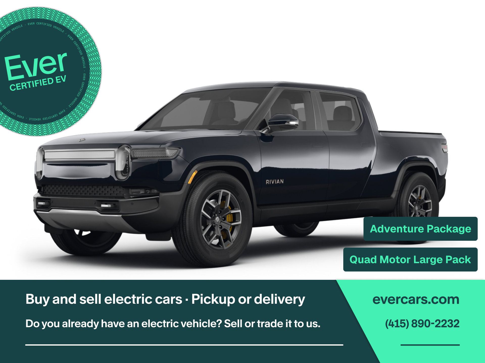 Used 2022 Rivian R1T Adventure AWD/4WD image 1