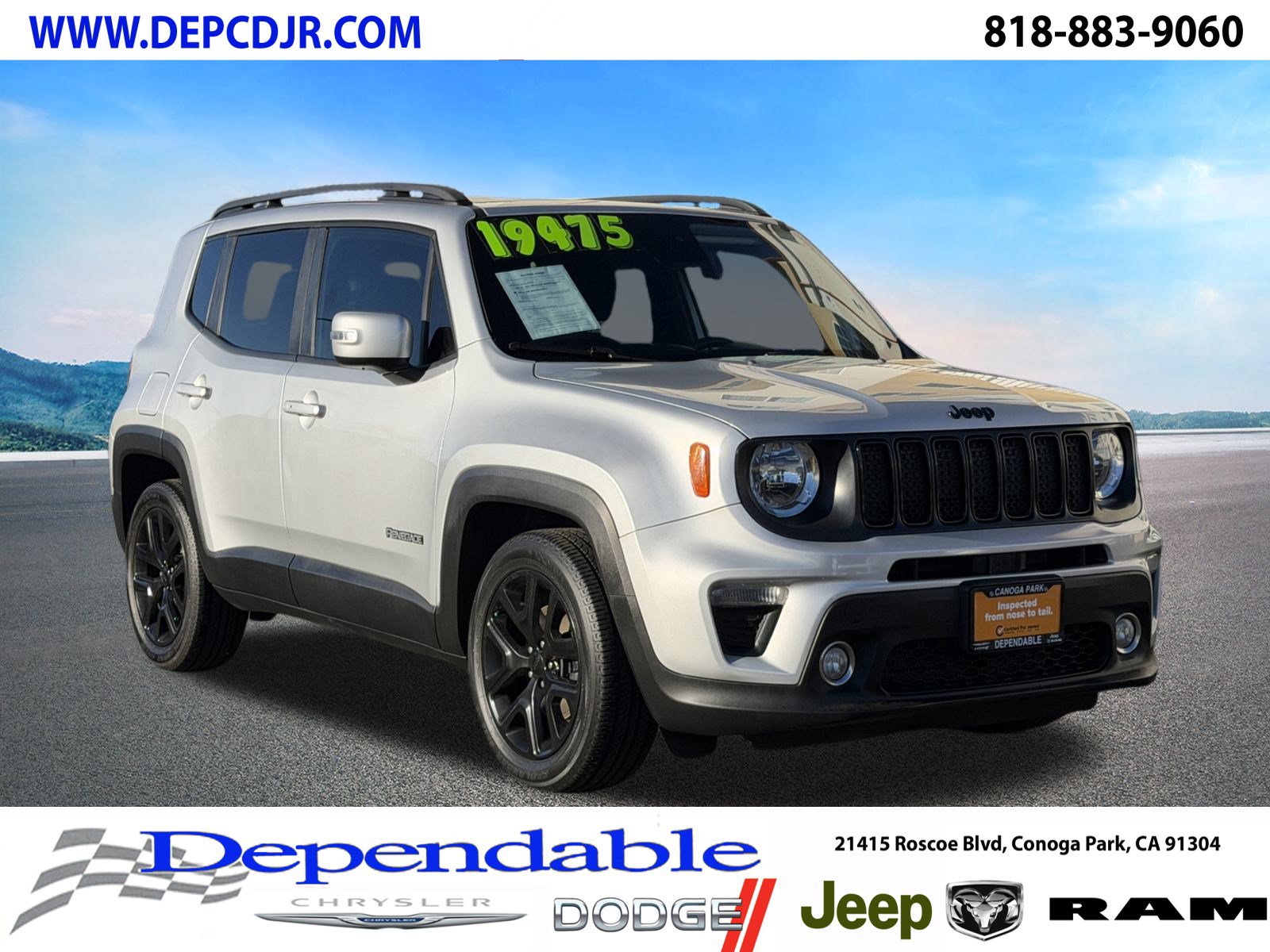 Certified 2019 Jeep Renegade Altitude w/ Quick Order Package 22M FWD image 1