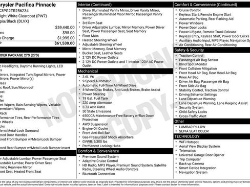 New 2026 Chrysler Pacifica Pinnacle AWD/4WD image 4
