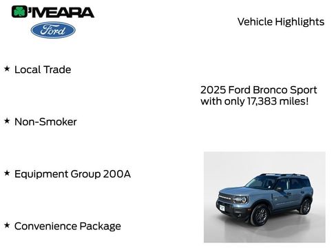 Used 2025 Ford Bronco Sport Big Bend w/ Convenience Package AWD/4WD image 8