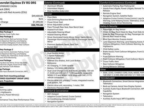 Used 2024 Chevrolet Equinox EV RS AWD/4WD image 3
