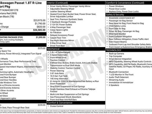 Used 2017 Volkswagen Passat 1.8T R-Line w/ R-Line Lighting Package FWD image 22