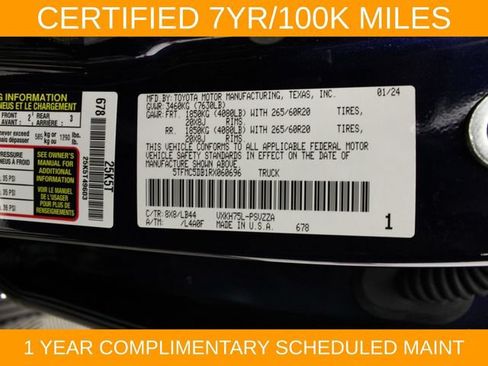 Used 2024 Toyota Tundra 1794 Edition AWD/4WD image 28