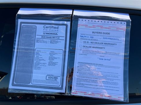 Certified 2025 Honda HR-V LX image 37