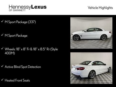 Used 2020 BMW 440i Convertible w/ M Sport Package RWD image 11