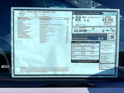 New 2026 Mercedes-Benz GLE 350 4MATIC image 12