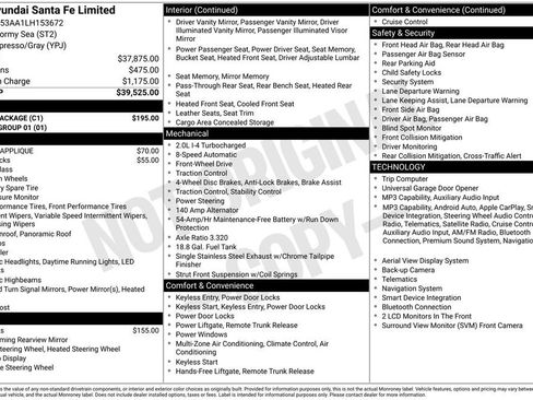Used 2020 Hyundai Santa Fe Limited w/ Cargo Package FWD image 8