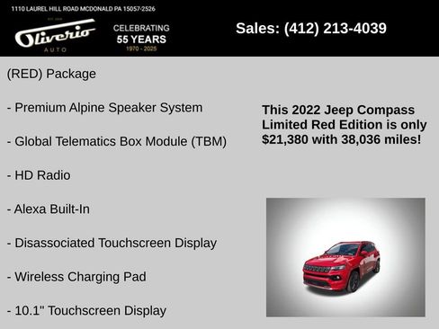 Used 2022 Jeep Compass Limited image 16