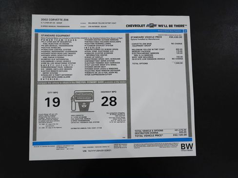 Used 2002 Chevrolet Corvette Z06 w/ Memory Pkg RWD image 54