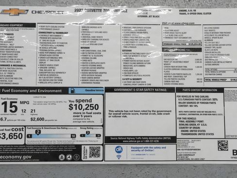 Used 2023 Chevrolet Corvette Z06 w/ Stealth Interior Trim Package RWD image 30
