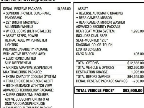 Used 2024 GMC Yukon Denali w/ Denali Reserve Package AWD/4WD image 2