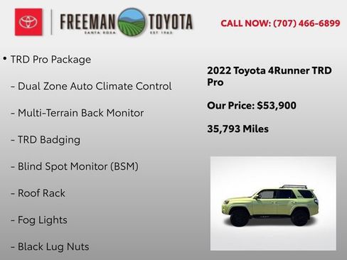 Used 2022 Toyota 4Runner TRD Pro AWD/4WD image 5