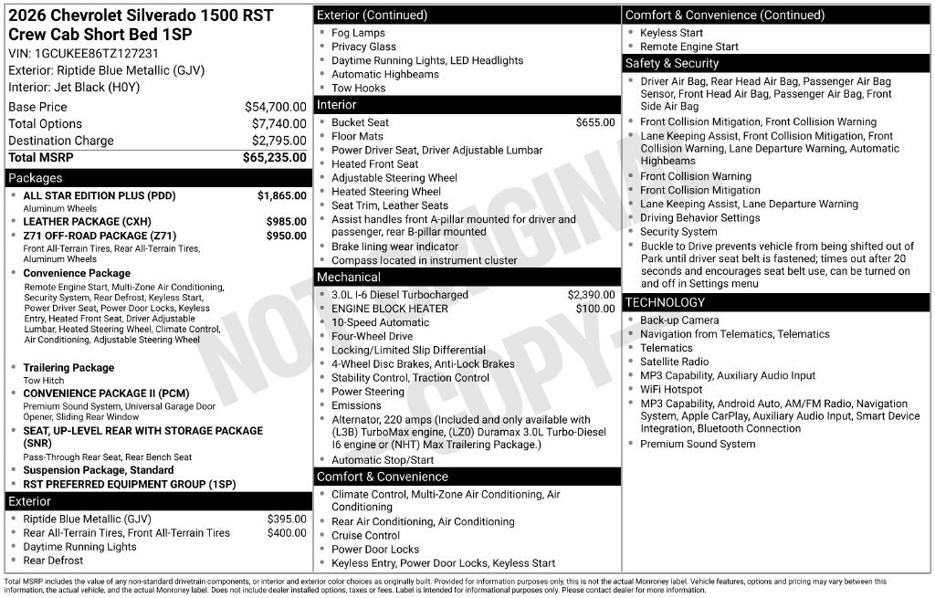 Used 2026 Chevrolet Silverado 1500 RST w/ All Star Edition Plus AWD/4WD image 40