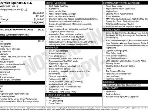 Used 2021 Chevrolet Equinox LS image 3