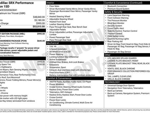 Used 2016 Cadillac SRX Performance w/ Midnight Edition Package AWD/4WD image 28