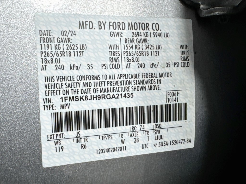 Used 2024 Ford Explorer Timberline w/ Timberline Technology Package AWD/4WD image 40