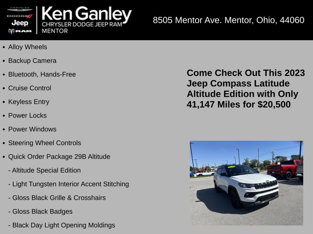 Certified 2023 Jeep Compass Latitude AWD/4WD image 5