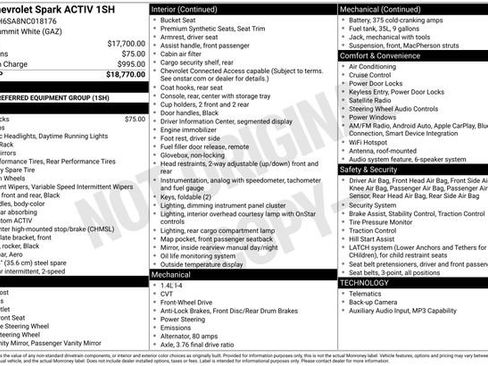 Certified 2022 Chevrolet Spark ACTIV FWD image 34