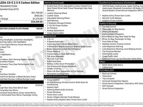 Used 2023 MAZDA CX-5 Carbon Edition image 38