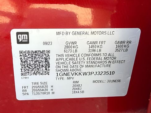Used 2023 Chevrolet Traverse Premier w/ LPO, Floor Liner Package AWD/4WD image 28