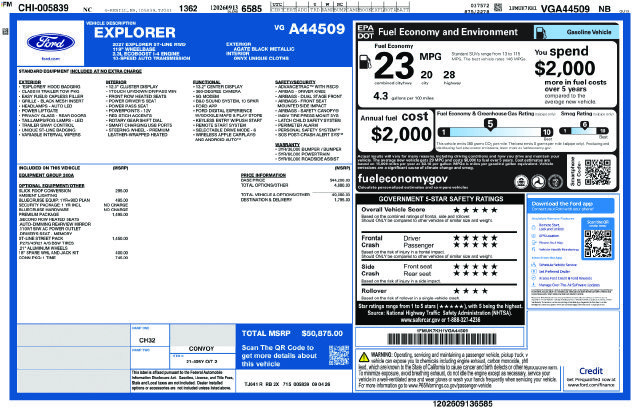 New 2027 Ford Explorer ST-Line w/ Premium Package RWD image 25