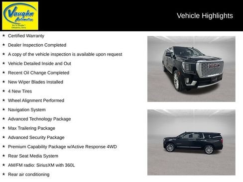Used 2023 GMC Yukon XL Denali w/ LPO, Floor Liner Package AWD/4WD image 2