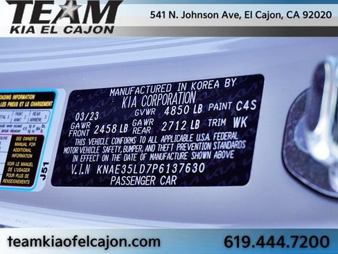 Certified 2023 Kia Stinger GT-Line w/ Sun & Sound Package RWD image 37