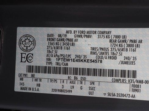 Used 2019 Ford F150 Lariat w/ Equipment Group 502A Luxury image 31