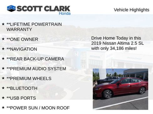 Used 2019 Nissan Altima 2.5 SL FWD image 3