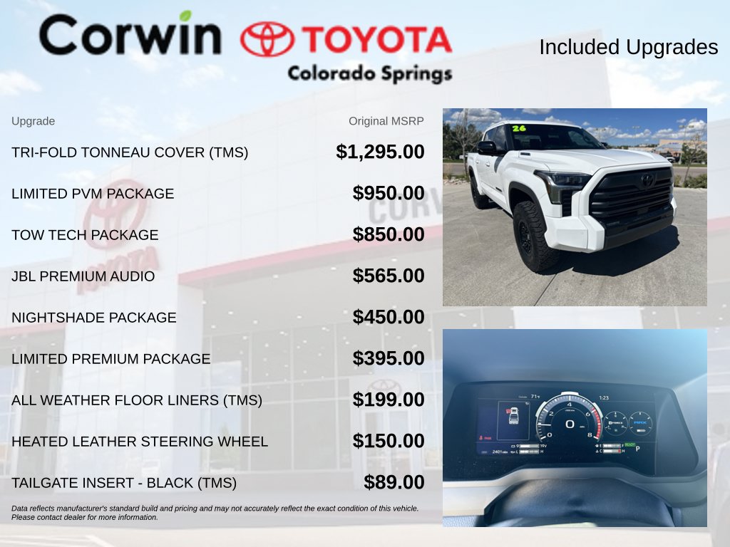 Used 2026 Toyota Tundra Limited w/ Limited PVM Package AWD/4WD image 4