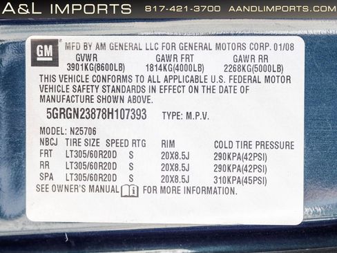 Used 2008 HUMMER H2 AWD/4WD image 62