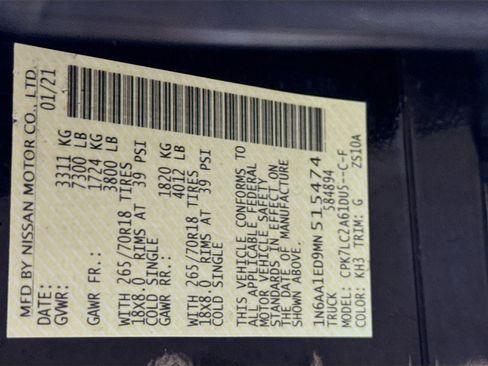 Used 2021 Nissan Titan SV w/ SV Convenience Package image 39