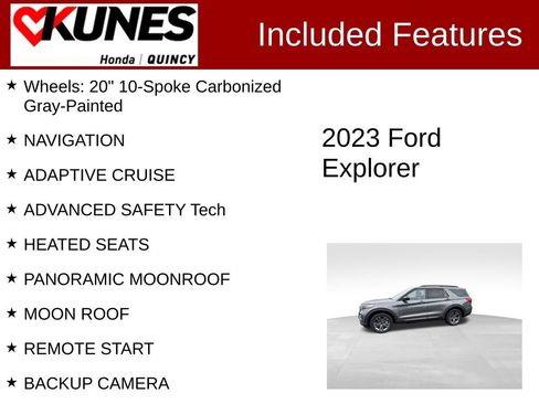 Used 2023 Ford Explorer XLT w/ Equipment Group 202A AWD/4WD image 2
