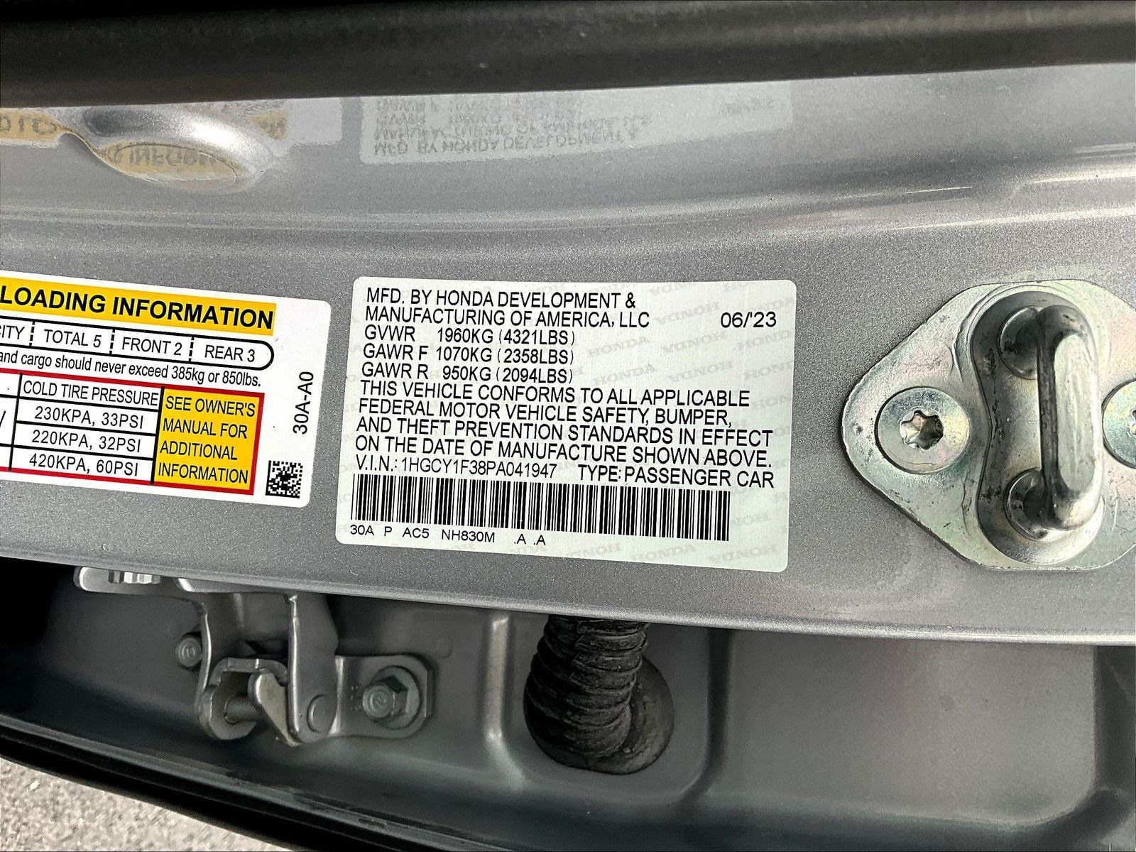 Used 2023 Honda Accord EX image 18
