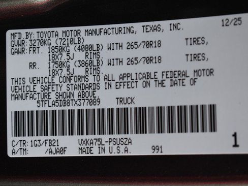 New 2026 Toyota Tundra SR5 image 15