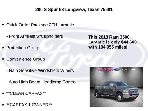 Used 2018 RAM 3500 Laramie AWD/4WD image 5