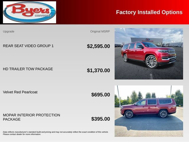 Used 2025 Jeep Grand Wagoneer L Series III w/ Rear Seat Video Group 1 AWD/4WD image 10
