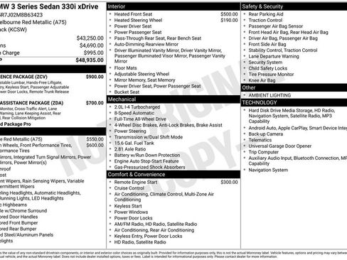 Used 2021 BMW 330i xDrive 330i xDrive w/ Convenience Package image 27