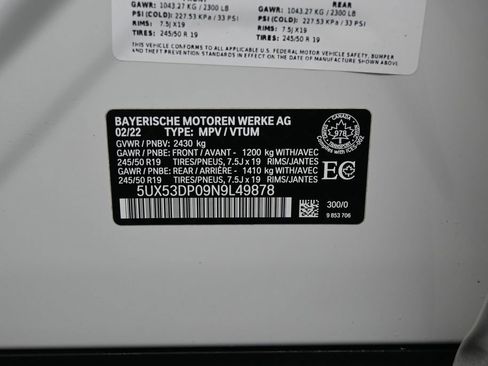 Used 2022 BMW X3 xDrive30i image 9