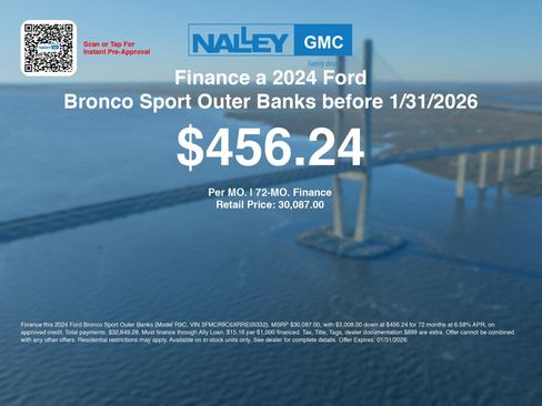 Used 2024 Ford Bronco Sport Outer Banks w/ Tech Package image 3