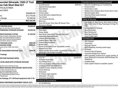 Used 2020 Chevrolet Silverado 1500 LT Trail Boss w/ Midnight Edition AWD/4WD image 8