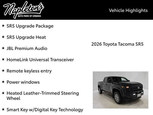 New 2026 Toyota Tacoma SR5 image 15